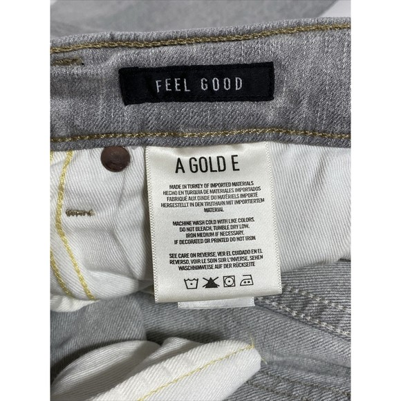 AGOLDE Jeans Women's 26 Gray Grey High Rise Ankle Skinny Stretch Distressed - Picture 13 of 14